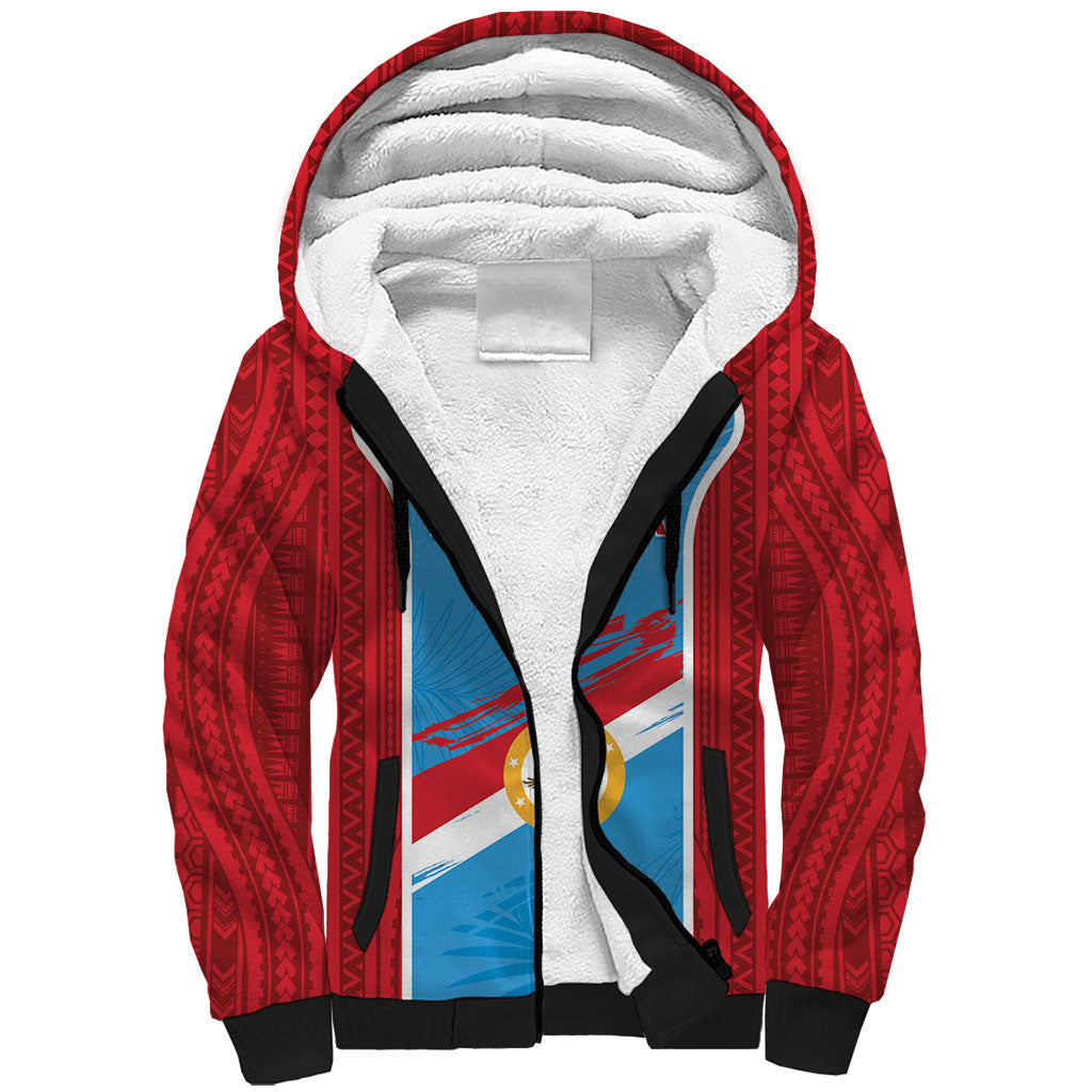 Personalised Malaita Province Day Sherpa Hoodie Unique Style LT05 Unisex Blue - Polynesian Pride