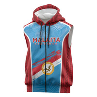 Personalised Malaita Province Day Sleeveless Zip Hoodie Unique Style LT05 Blue - Polynesian Pride