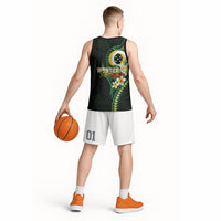 Solomon Islands Western Province Basketball Jersey Polynesian Pattern With Tropical Flowers LT05 - Polynesian Pride