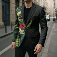 Solomon Islands Western Province Blazer Polynesian Pattern With Tropical Flowers LT05 - Polynesian Pride