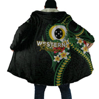 Solomon Islands Western Province Cloak Polynesian Pattern With Tropical Flowers LT05 - Polynesian Pride