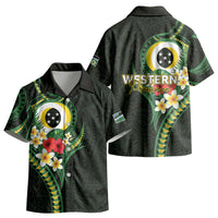 Solomon Islands Western Province Kid Hawaiian Shirt Polynesian Pattern With Tropical Flowers LT05 - Polynesian Pride