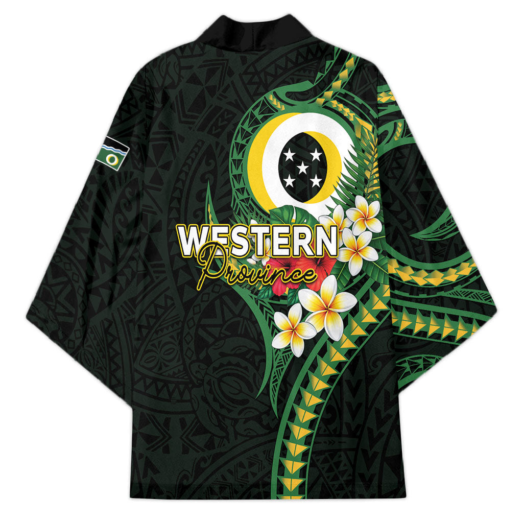 Solomon Islands Western Province Kimono Polynesian Pattern With Tropical Flowers LT05 - Polynesian Pride