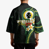 Solomon Islands Western Province Kimono Polynesian Pattern With Tropical Flowers LT05 - Polynesian Pride