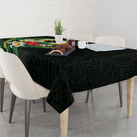 Solomon Islands Western Province Tablecloth Polynesian Pattern With Tropical Flowers LT05 - Polynesian Pride