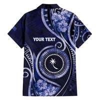 Personalised FSM Chuuk Family Matching Long Sleeve Bodycon Dress and Hawaiian Shirt Ocean Floral Pattern LT05 - Polynesian Pride