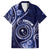 Personalised FSM Chuuk Family Matching Off The Shoulder Long Sleeve Dress and Hawaiian Shirt Ocean Floral Pattern