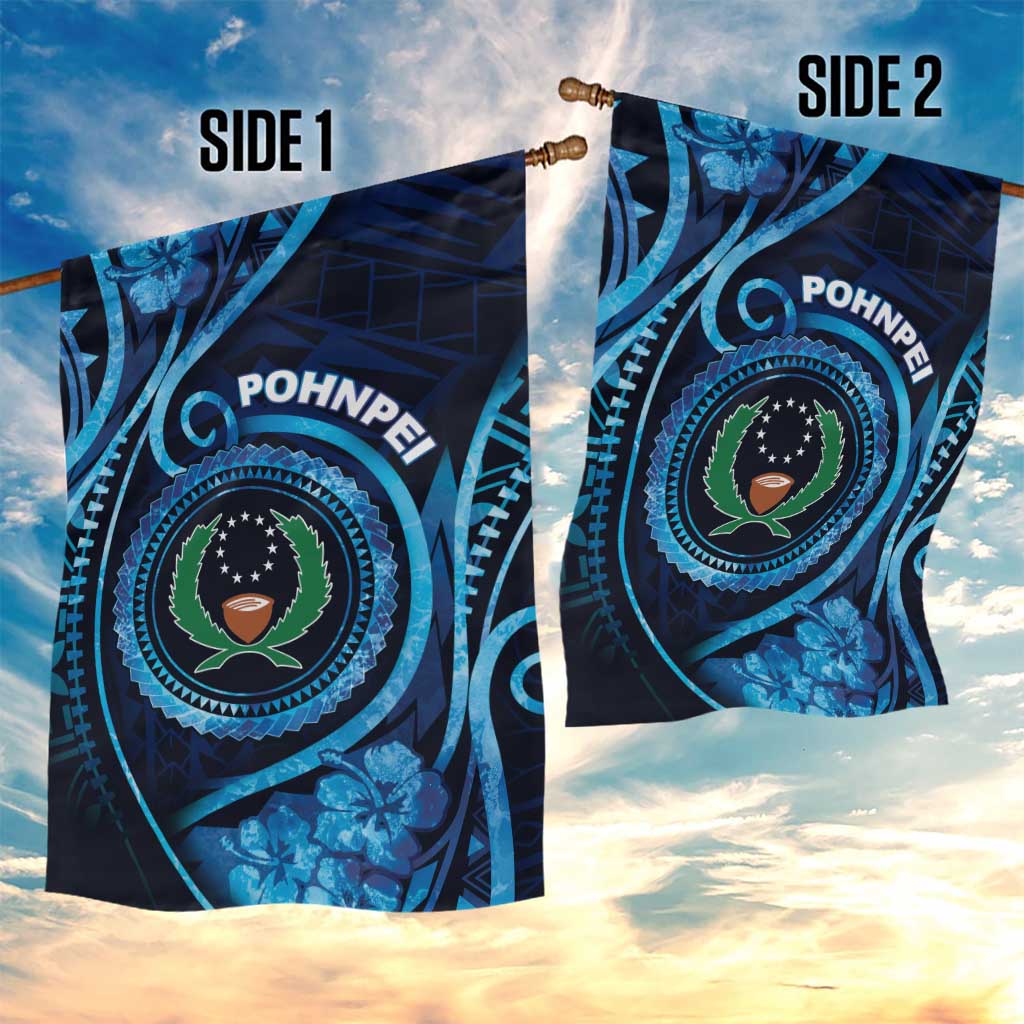 FSM Pohnpei Garden Flag Ocean Floral Pattern LT05 - Polynesian Pride