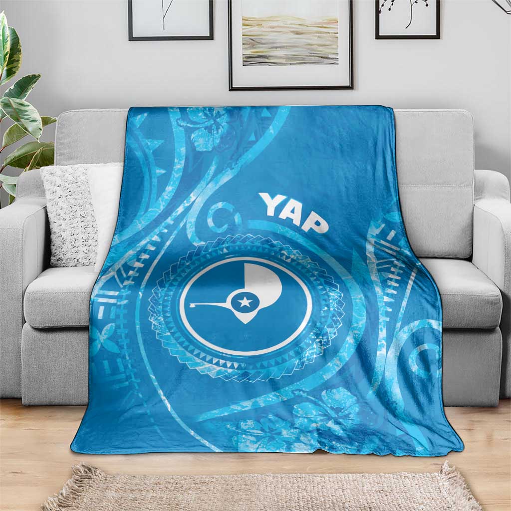 FSM Yap Blanket Ocean Floral Pattern LT05 - Polynesian Pride