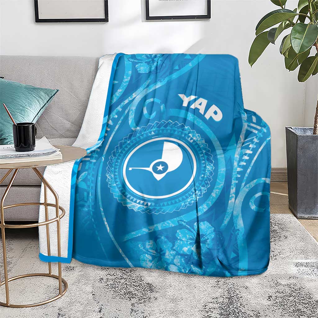 FSM Yap Blanket Ocean Floral Pattern LT05 - Polynesian Pride