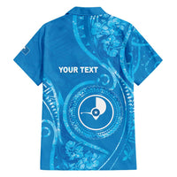 Personalised FSM Yap Family Matching Short Sleeve Bodycon Dress and Hawaiian Shirt Ocean Floral Pattern LT05 - Polynesian Pride