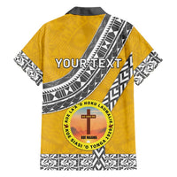 Personalised Anastasis College Family Matching Off Shoulder Short Dress and Hawaiian Shirt Tonga Unique Style - Polynesian Pride