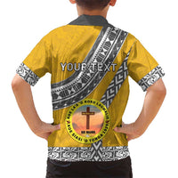 Personalised Anastasis College Family Matching Puletasi and Hawaiian Shirt Tonga Unique Style - Polynesian Pride
