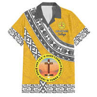 Personalised Anastasis College Family Matching Tank Maxi Dress and Hawaiian Shirt Tonga Unique Style - Polynesian Pride