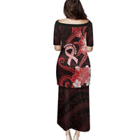 Heart Health Awareness Family Matching Puletasi and Hawaiian Shirt Warrior Wears Red Polynesian Style LT05 - Polynesian Pride