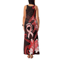 Heart Health Awareness Family Matching Tank Maxi Dress and Hawaiian Shirt Warrior Wears Red Polynesian Style LT05 - Polynesian Pride