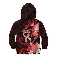 Heart Health Awareness Kid Hoodie Warrior Wears Red Polynesian Style LT05 - Polynesian Pride