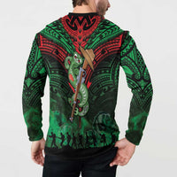 New Zealand ANZAC Day Button Sweatshirt Aotearoa Hei Tiki