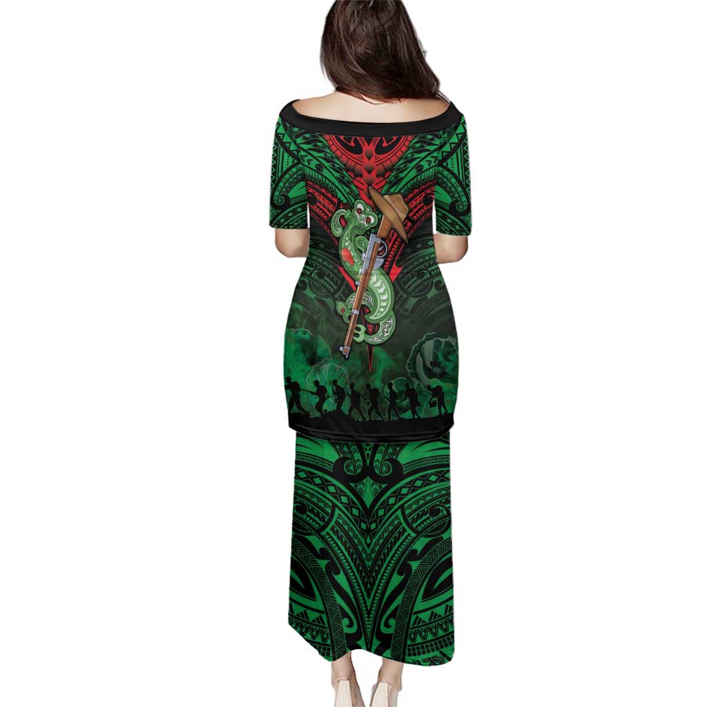 New Zealand ANZAC Day Family Matching Puletasi and Hawaiian Shirt Aotearoa Hei Tiki LT05 - Polynesian Pride
