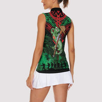 New Zealand ANZAC Day Women Sleeveless Polo Shirt Aotearoa Hei Tiki