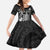 Hawaii King Kamehameha Day Family Matching Tank Maxi Dress and Hawaiian Shirt Polynesian Pattern Mix Hibiscus Black