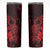 Hawaii King Kamehameha Day Skinny Tumbler Polynesian Pattern Mix Hibiscus Red