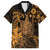 Hawaii King Kamehameha Day Hawaiian Shirt Polynesian Pattern Mix Hibiscus Gold
