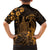 Hawaii King Kamehameha Day Hawaiian Shirt Polynesian Pattern Mix Hibiscus Gold