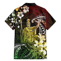Hawaii King Kamehameha Day Family Matching Mermaid Dress and Hawaiian Shirt Polynesian Pattern Mix Hibiscus Reggae LT05 - Polynesian Pride