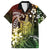 Hawaii King Kamehameha Day Hawaiian Shirt Polynesian Pattern Mix Hibiscus Reggae