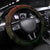 Hawaii King Kamehameha Day Steering Wheel Cover Polynesian Pattern Mix Hibiscus Reggae
