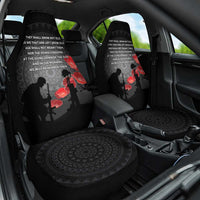 Cook Islands ANZAC Day Car Seat Cover Soldier Silhouette Remembrance