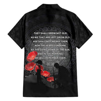 Cook Islands ANZAC Day Family Matching Mermaid Dress and Hawaiian Shirt Soldier Silhouette Remembrance LT05 - Polynesian Pride