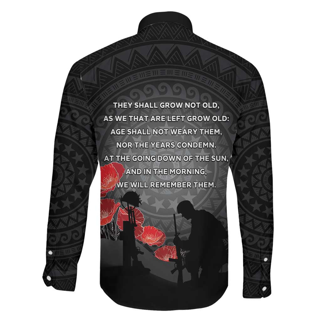 Cook Islands ANZAC Day Family Matching Puletasi and Hawaiian Shirt Soldier Silhouette Remembrance