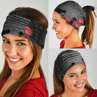 Cook Islands ANZAC Day Neck Gaiter Soldier Silhouette Remembrance