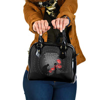 Cook Islands ANZAC Day Shoulder Handbag Soldier Silhouette Remembrance