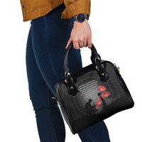 Cook Islands ANZAC Day Shoulder Handbag Soldier Silhouette Remembrance