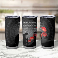 Cook Islands ANZAC Day Tumbler Cup Soldier Silhouette Remembrance