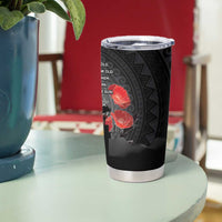 Cook Islands ANZAC Day Tumbler Cup Soldier Silhouette Remembrance