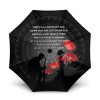 Cook Islands ANZAC Day Umbrella Soldier Silhouette Remembrance
