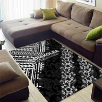 Hawaii Papakolea Born And Raised Area Rug Hawaiian Tribal Pattern