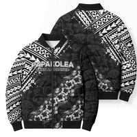 Hawaii Papakolea Born And Raised Bomber Puffer Jacket Hawaiian Tribal Pattern