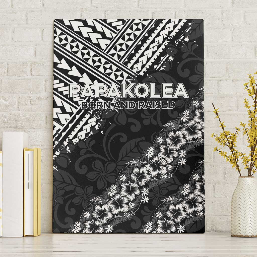 Hawaii Papakolea Born And Raised Canvas Wall Art Hawaiian Tribal Pattern