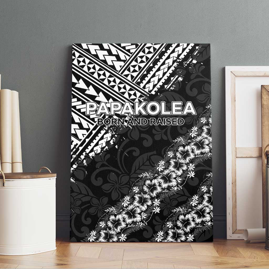 Hawaii Papakolea Born And Raised Canvas Wall Art Hawaiian Tribal Pattern