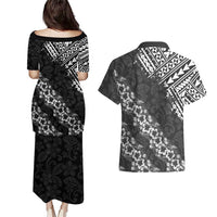 Hawaii Papakolea Born And Raised Couples Matching Puletasi and Hawaiian Shirt Hawaiian Tribal Pattern