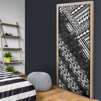 Hawaii Papakolea Born And Raised Door Cover Hawaiian Tribal Pattern