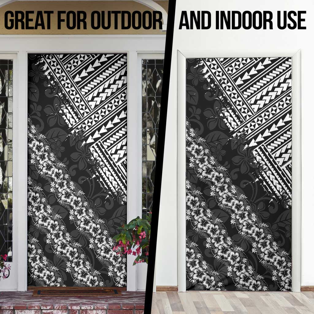 Hawaii Papakolea Born And Raised Door Cover Hawaiian Tribal Pattern