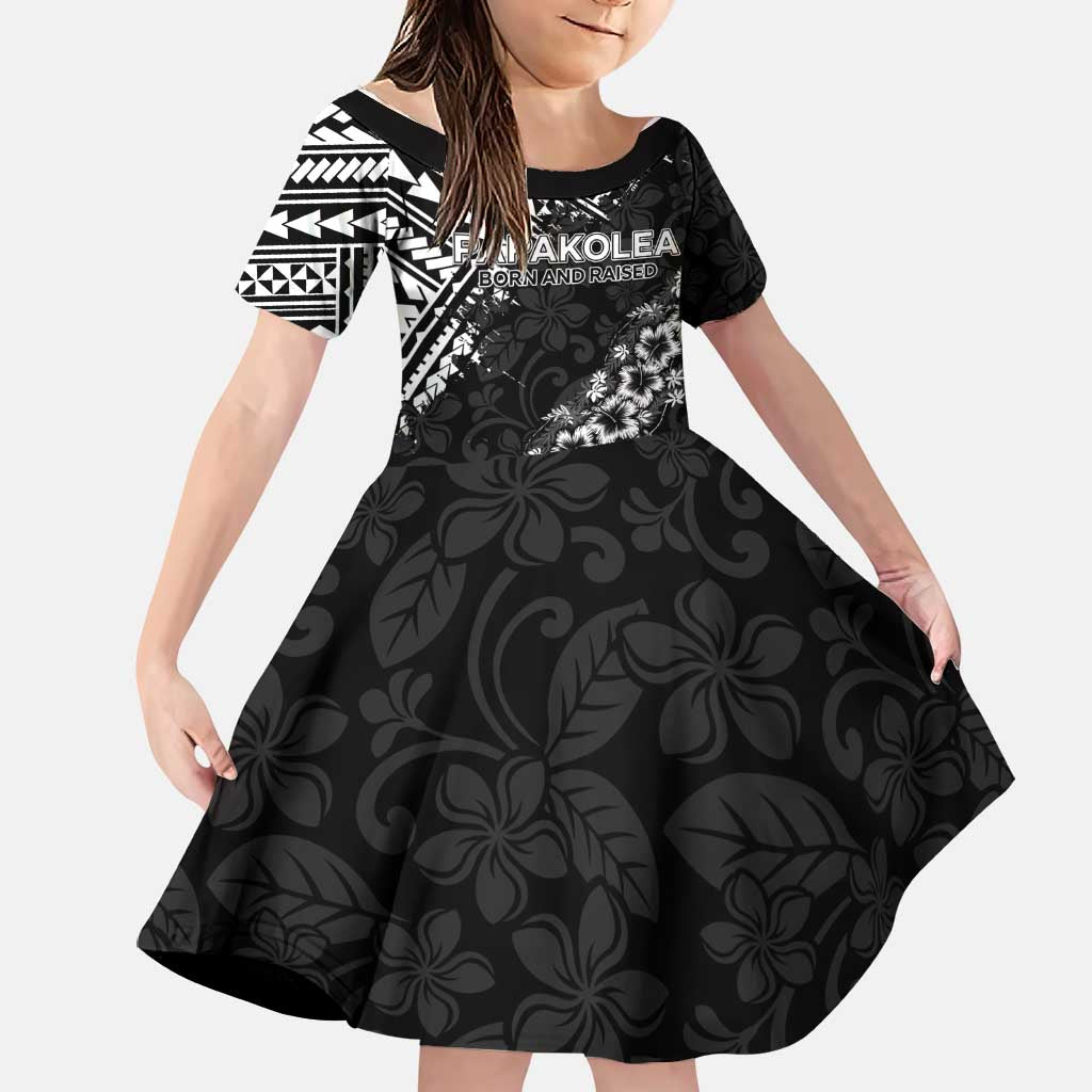 Hawaii Papakolea Born And Raised Family Matching Off Shoulder Maxi Dress and Hawaiian Shirt Hawaiian Tribal Pattern