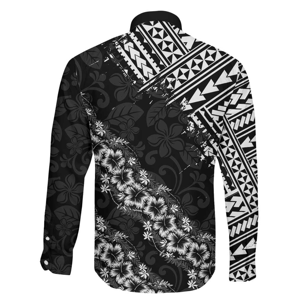 Hawaii Papakolea Born And Raised Family Matching Off Shoulder Short Dress and Hawaiian Shirt Hawaiian Tribal Pattern