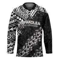 Hawaii Papakolea Born And Raised Hockey Jersey Hawaiian Tribal Pattern